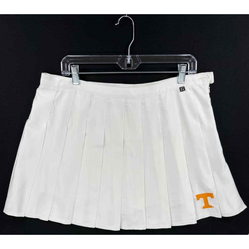 Hype & Vice Tennessee Volunteers White Pleated Tennis Skort XXL Game Day Prep